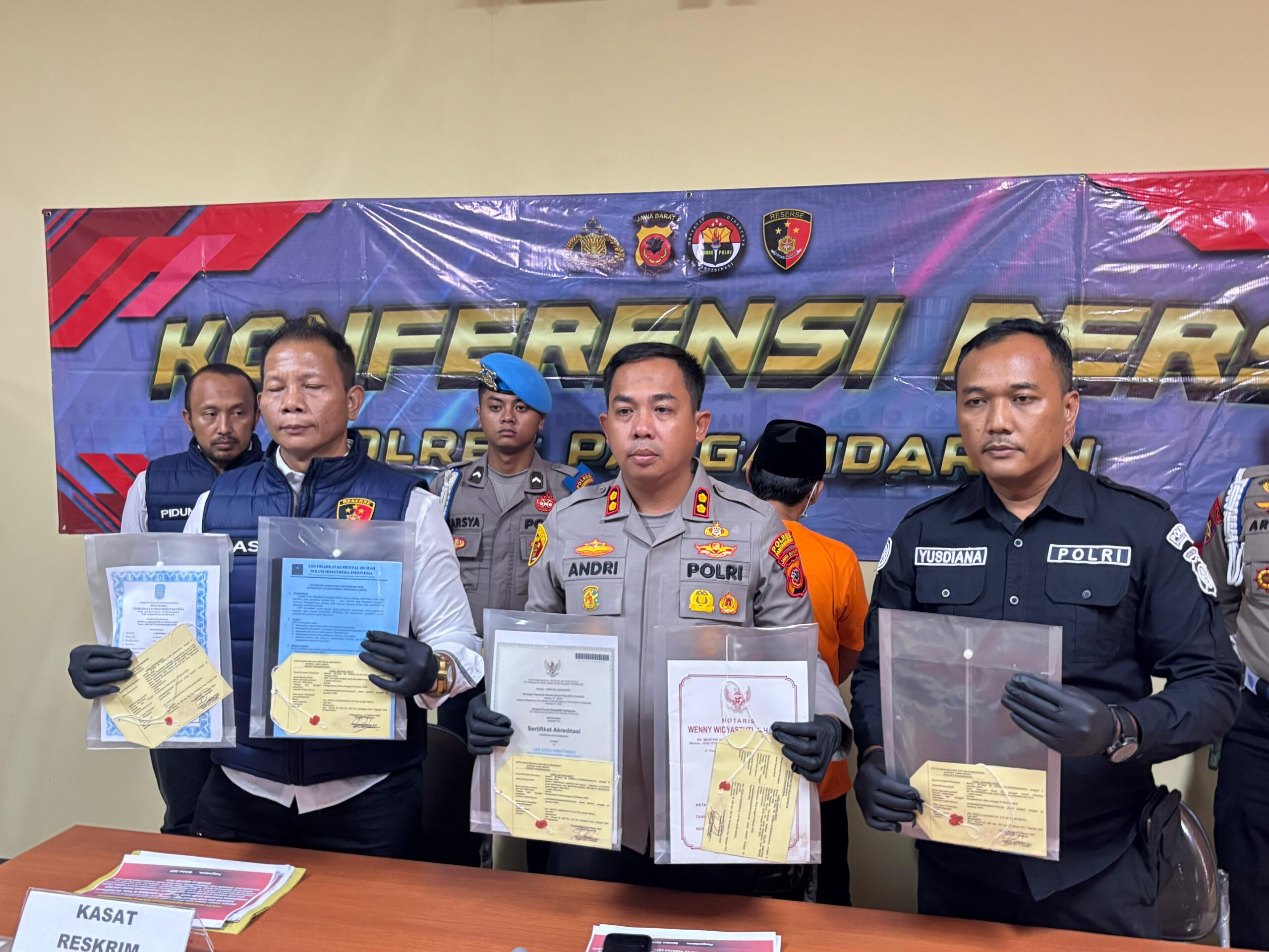 Polres Pangandaran Tetapkan tersangka kasus Himatera, ketua yayasan resmi di tahan di rutan Polres Pangandaran