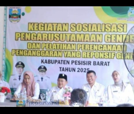 PEMERINTAH KABUPATEN PESISIR BARAT MENGGELAR SOSIALISASI PENGGURUS GANDER (PUG) DAN PELATIHAN
