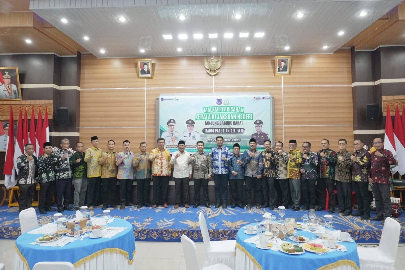 Pemkab Tanjab Barat Gelar Malam Perpisahan Kepala Kejaksaan Negeri