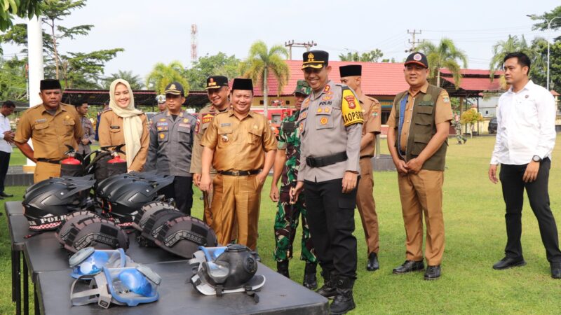 Cuaca Ekstrim, Polres Musi Rawas Bersama Stakeholder Terkait Gelar Apel Tanggap Darurat Bencana Hidrometeorologi