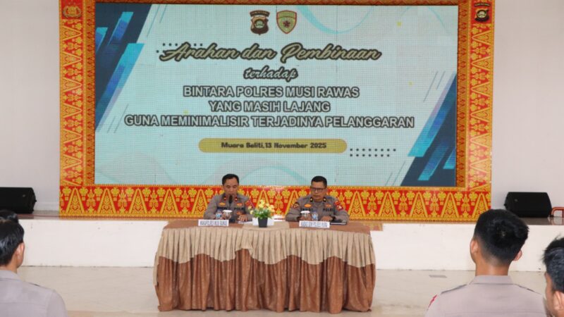 Arahan dan Pembinaan terhadap Bintara Lajang Polres Musi Rawas Tahun 2025