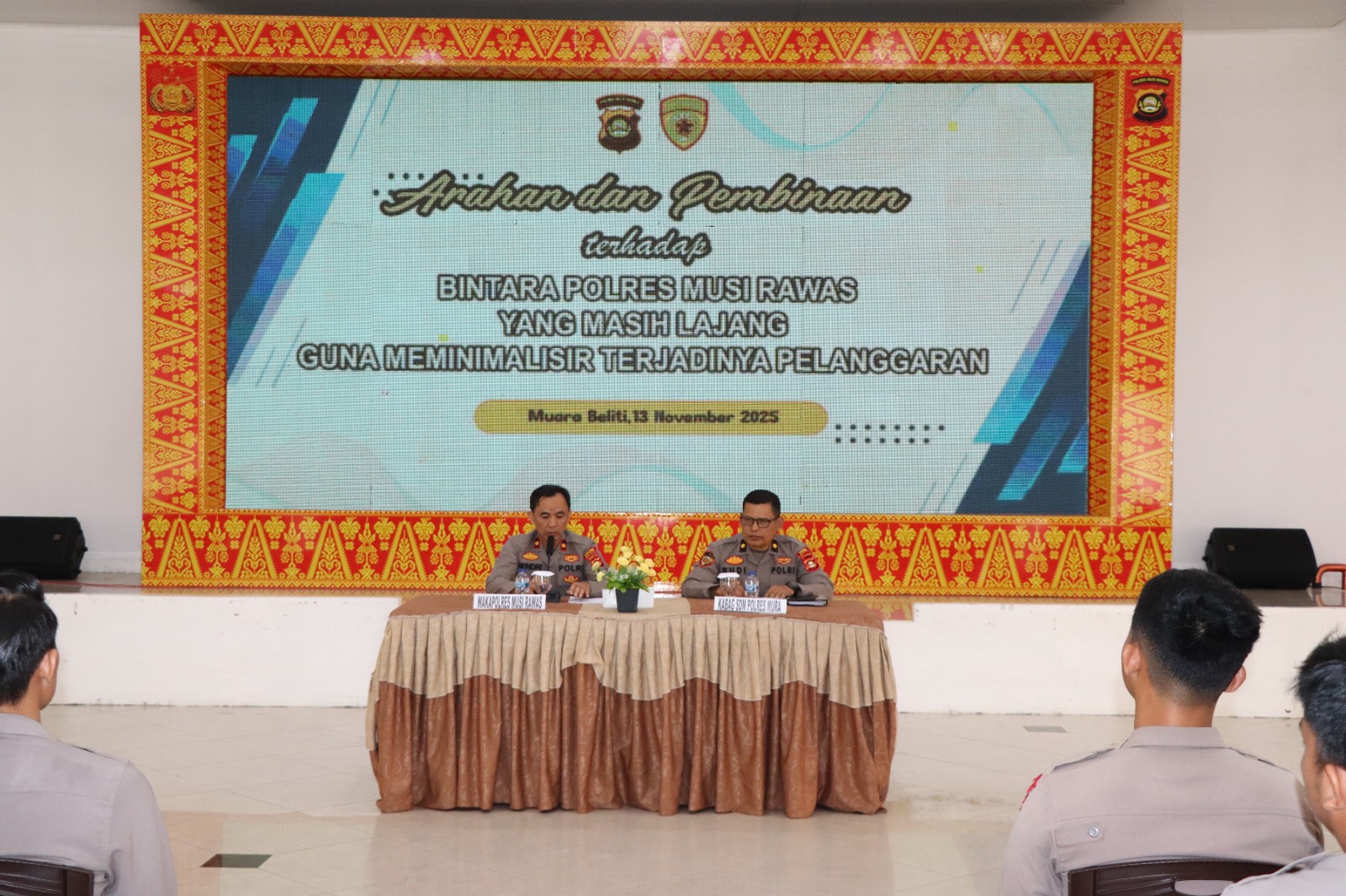 Arahan dan Pembinaan terhadap Bintara Lajang Polres Musi Rawas Tahun 2025