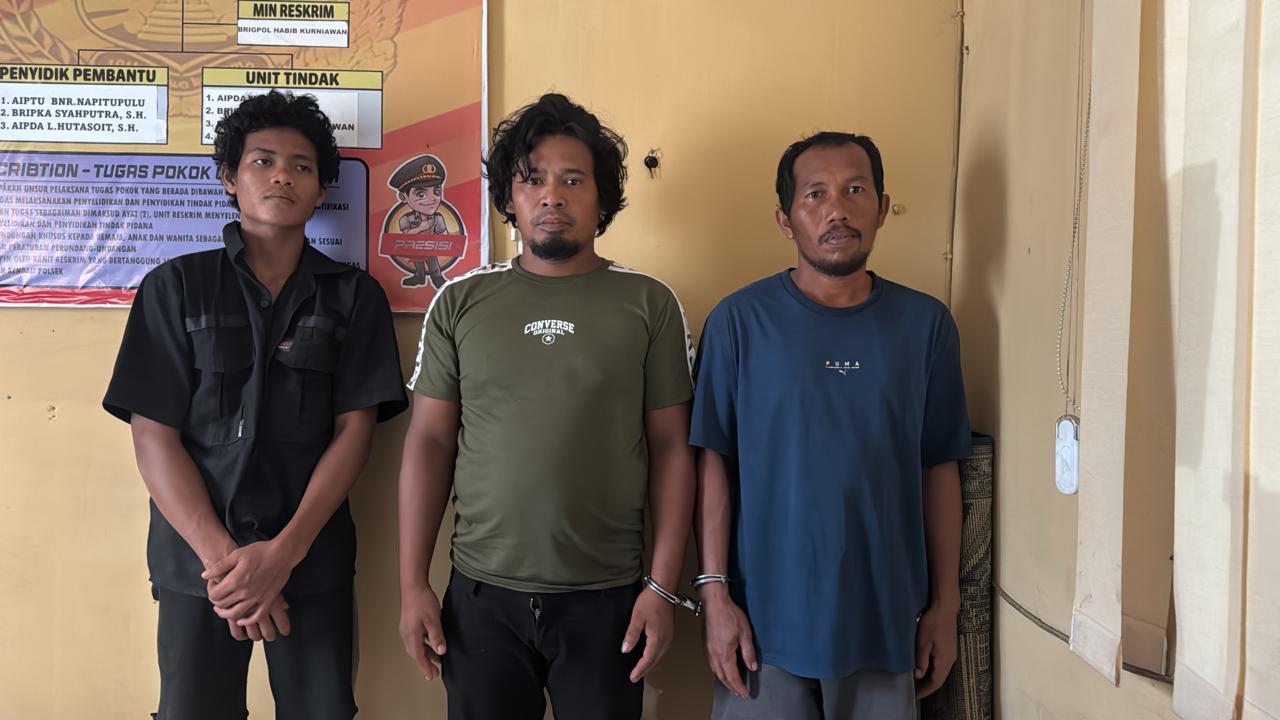 Dipimpin AKP Armen Faisal, Tim Gabungan Amankan Tiga Pelaku Sabu