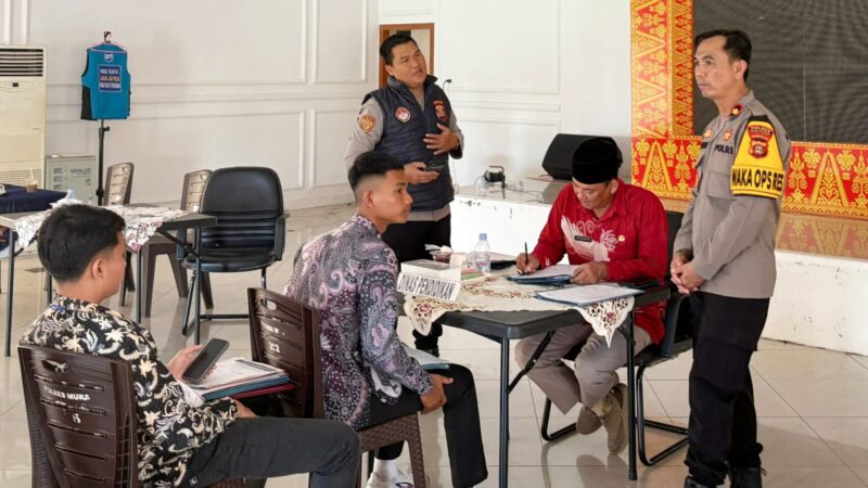 Polres Musi Rawas Gelar Pemeriksaan Administrasi Awal Penerimaan Bintara Brimob Tahun 2026