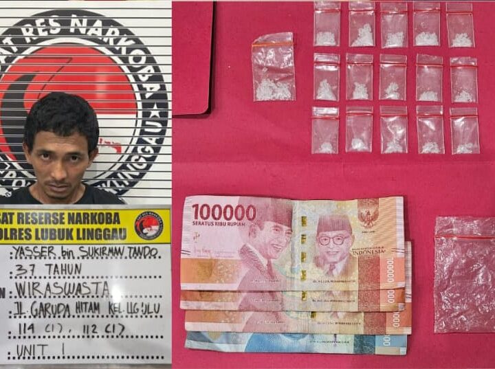 Pelaku Berikut Barang Bukti Seberat 4,17 Gram Berhasil Diringkus Satres Narkoba Polres Lubuklinggau 