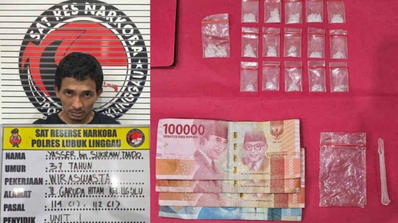 Pelaku Berikut Barang Bukti Seberat 4,17 Gram Berhasil Diringkus Satres Narkoba Polres Lubuklinggau 