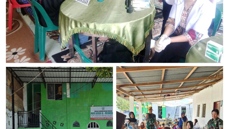 Kesdam I/Bukit Barisan Lakukan Visitasi Kesehatan di Lima Panti Asuhan Binaan Kodam I/BB