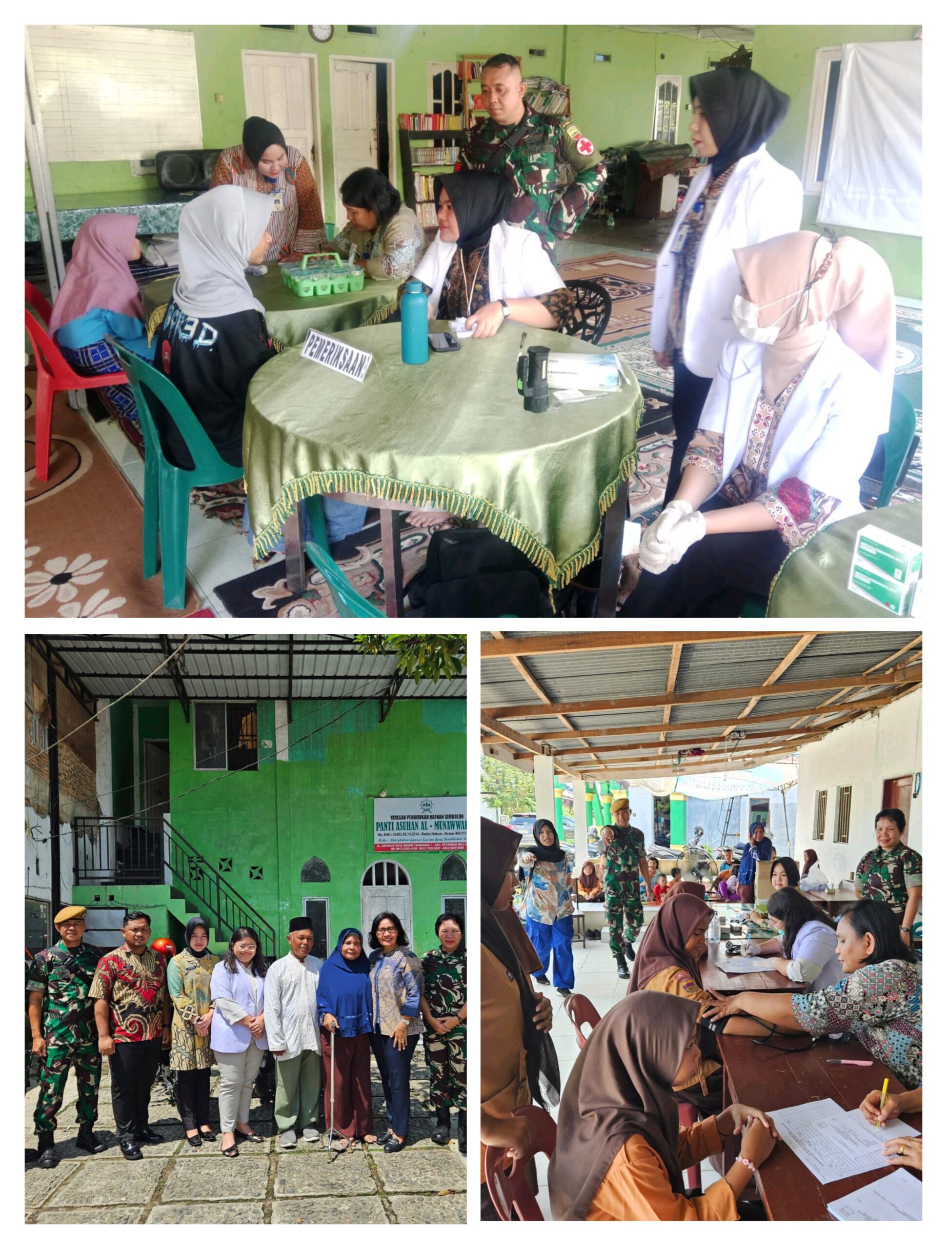 Kesdam I/Bukit Barisan Lakukan Visitasi Kesehatan di Lima Panti Asuhan Binaan Kodam I/BB