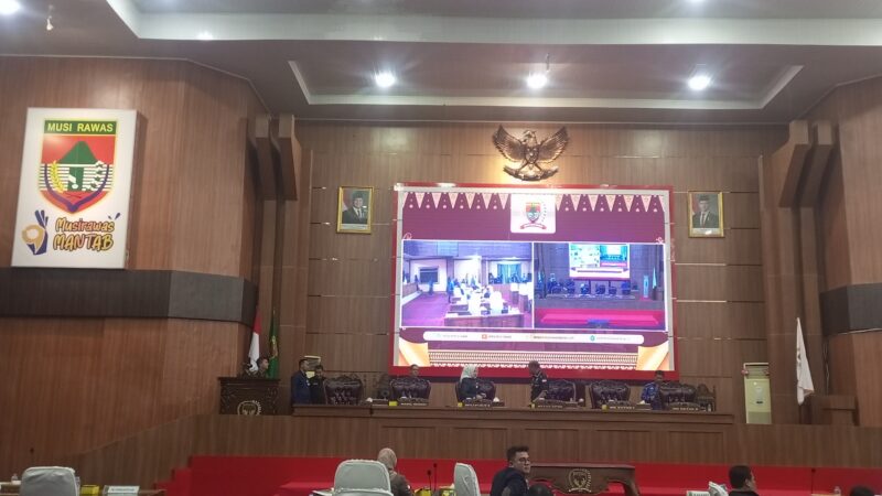 Lima Raperda Diusulkan Dalam Rangka Paripurna DPRD Kabupaten Musi Rawas 