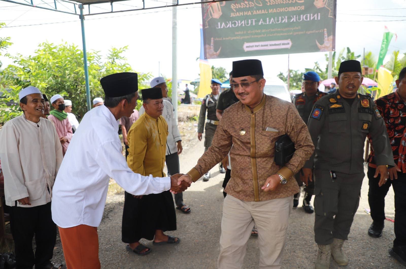 Bupati Anwar Sadat Hadiri Peringatan Haul Syekh Abdul Qadir Al-Jailani, Syekh Muhammad Nawawi Berjan, dan Syekh Muhammad Ali Bin Syekh Abdul Wahab