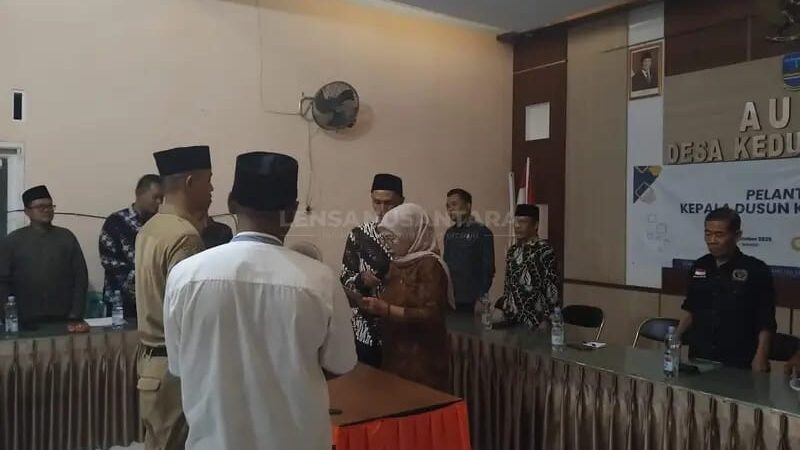 Anggota DPRD Kabupaten Pangandaran Rohimat Rosdiana Hadiri Pelantikan Kadus Desa Kedungwuluh.