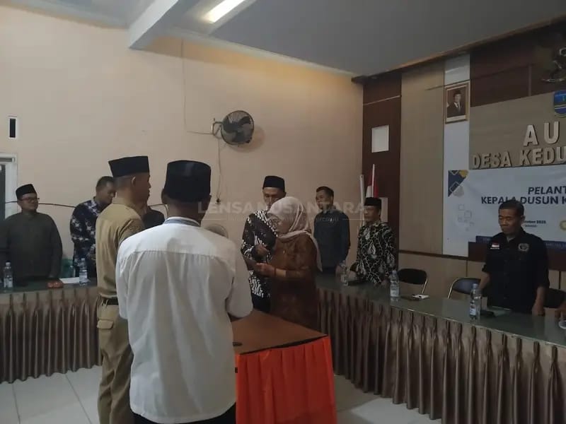 Anggota DPRD Kabupaten Pangandaran Rohimat Rosdiana Hadiri Pelantikan Kadus Desa Kedungwuluh.