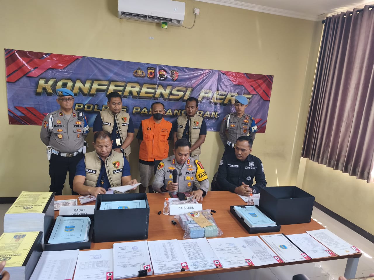 Polres Pangandaran Ungkap Kasus Tindak Pidana Korupsi Dana Desa Sukaresik Tahun 2022