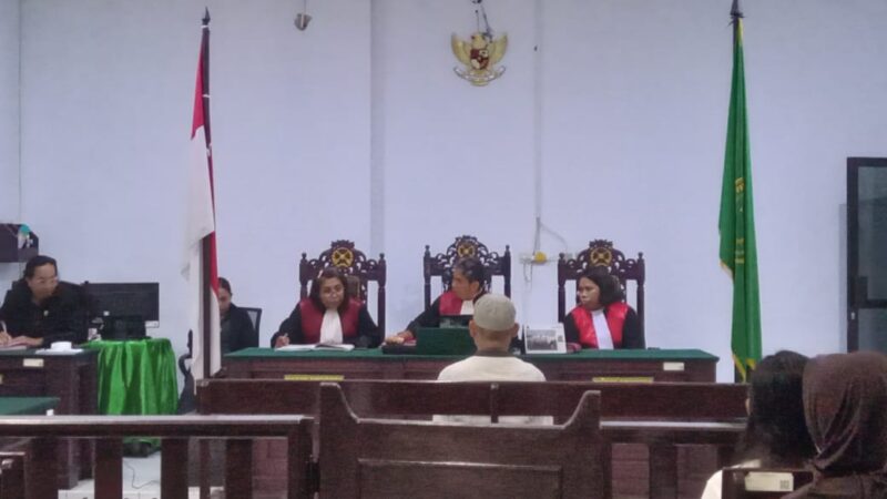 Terdakwa Penganiayaan di Hunimua, Divonis 5 Bulan Bui
