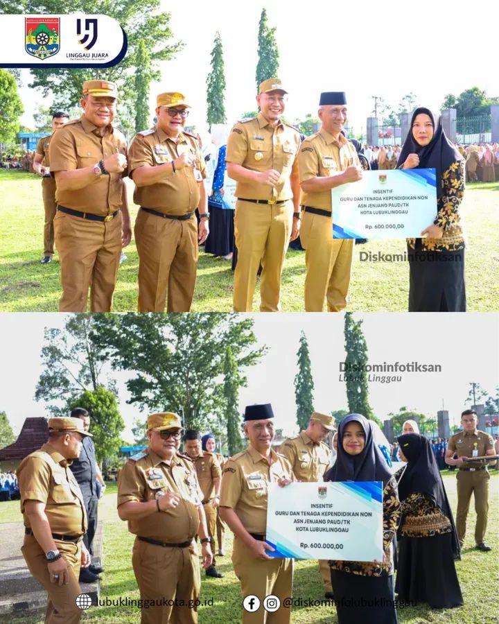 Wali Kota Lubuk Linggau Pimpin Apel Bulanan Akhir Tahun 2025, Serahkan Insentif Guru dan Sejumlah Penghargaan