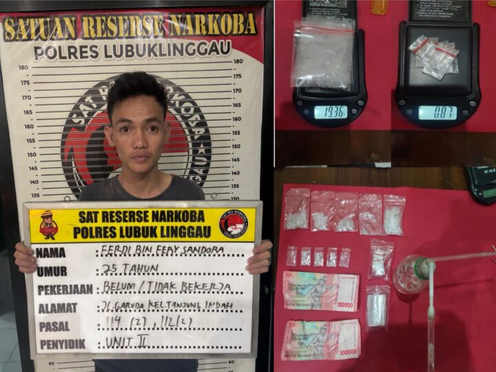 Pemilik Barang Bukti Narkoba 20, 23 Gram Berhasil Dilakukan Penangkapan Satres Narkoba Polres Lubuk Linggau