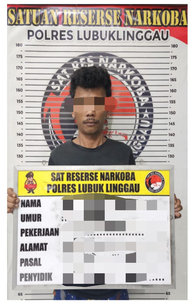 Informasi Akurat Dari Masyarakat Aktivitas Mencurigakan, Petugas Tim Opsnal Satuan Reserse Narkoba Polres Lubuklinggau Berhasil Meringkus ASH