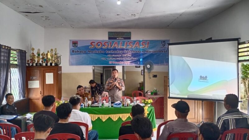Narkoba: Ancaman Kesehatan dan Masa Depan ,Satukan Barisan Melawan Peredaran Narkoba Polsek Lubuk Linggau Selatan I, Buka kegiatan Sosialisasi 