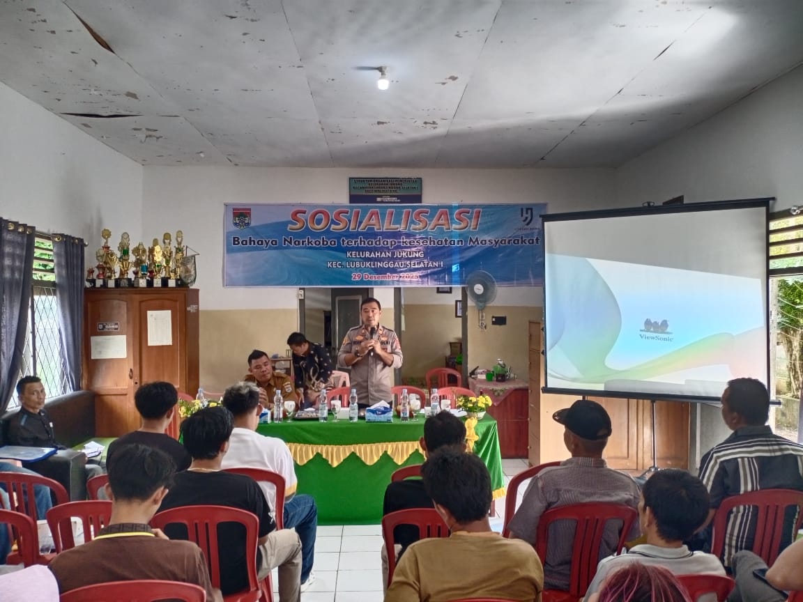 Narkoba: Ancaman Kesehatan dan Masa Depan ,Satukan Barisan Melawan Peredaran Narkoba Polsek Lubuk Linggau Selatan I, Buka kegiatan Sosialisasi