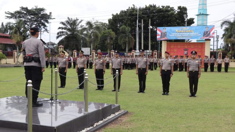 46 Personel Polres Musi Rawas Naik Pangkat, Kapolres Tekankan Profesionalisme dan Tanggung Jawab