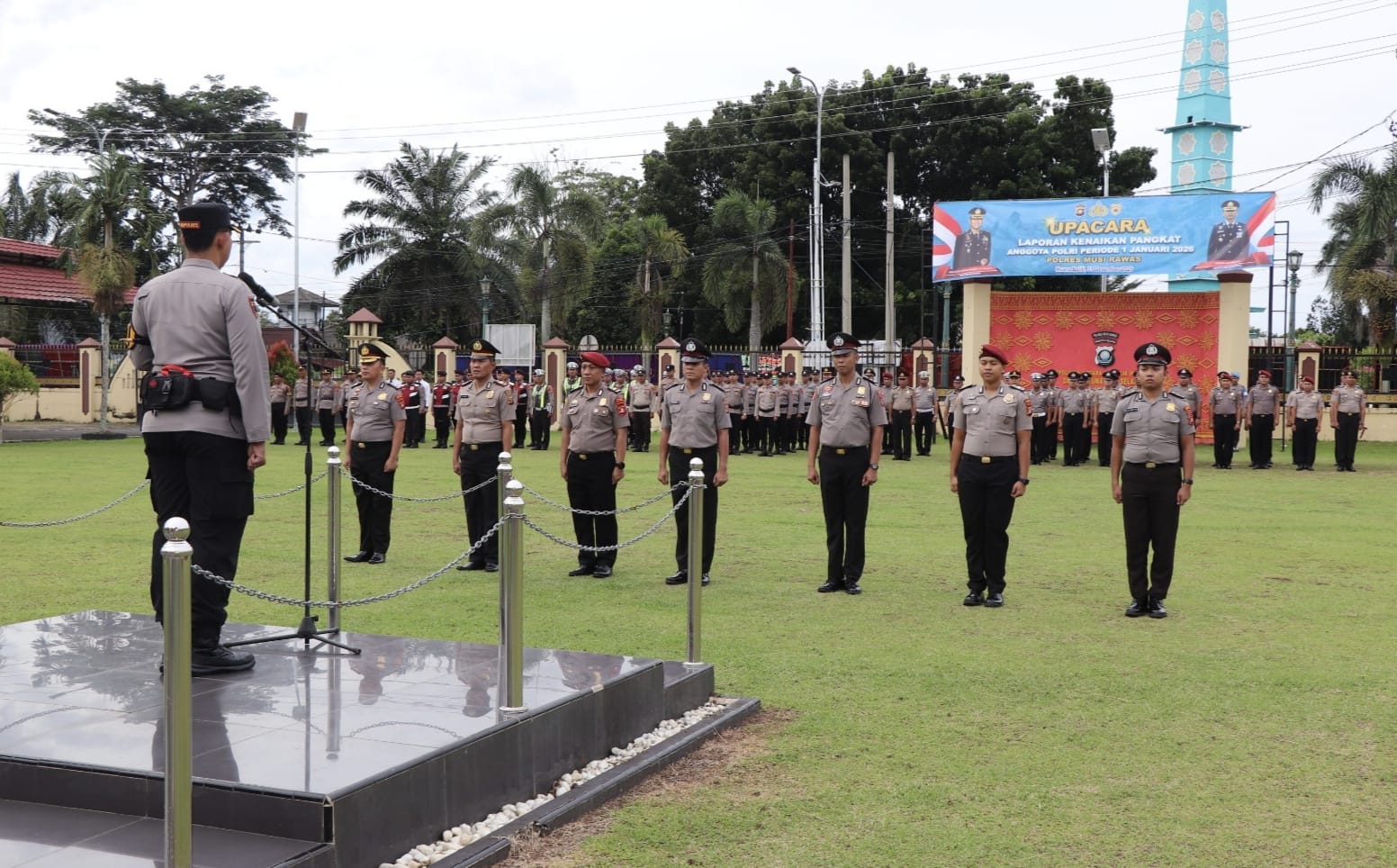 46 Personel Polres Musi Rawas Naik Pangkat, Kapolres Tekankan Profesionalisme dan Tanggung Jawab