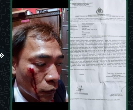 KETUA DPW IWO I SUM-SEL KECAM KERAS PENGANIAYAAN BENDAHARA DPD IWO I KOTA PAGAR ALAM OLEH KONTRAKTOR LOKAL “RL”