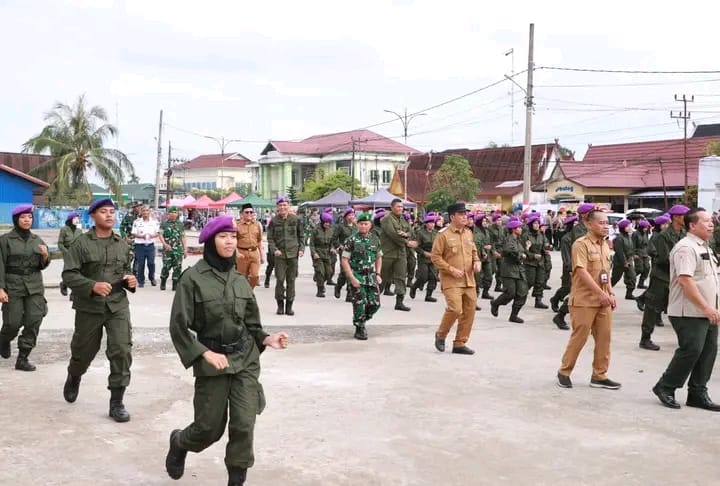 Wakil Bupati Katamso Hadiri Penutupan Diksar Menwa Sultan Thaha Jambi XVII