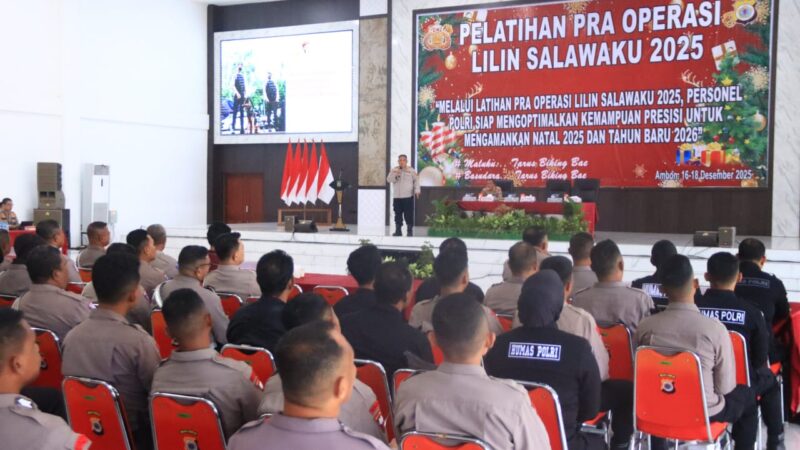 Polda Maluku Matangkan Kesiapan Pengamanan Nataru