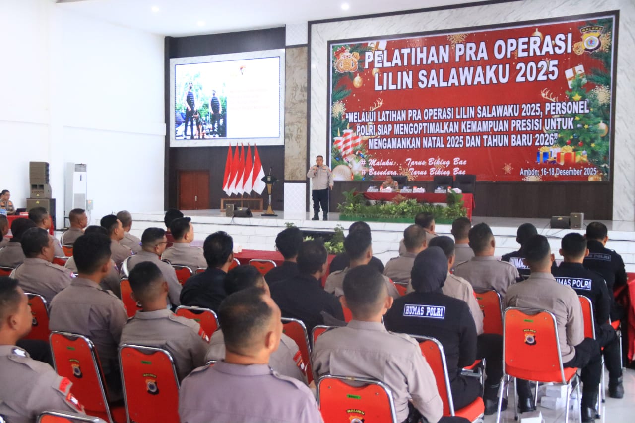 Polda Maluku Matangkan Kesiapan Pengamanan Nataru