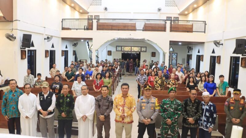 Pastikan Keamanan Malam Natal, Wabup Katamso Bersama Forkopimda Tinjau Gereja
