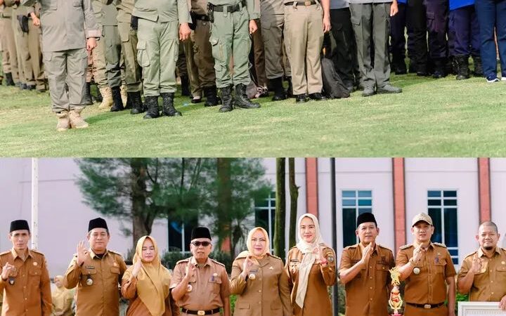 Bupati Musi Rawas,Hj Ratna Machmud ,Berikan Penghargaan Pemenang Lomba Perilaku Hidup Bersih dan Sehat (PHBS)