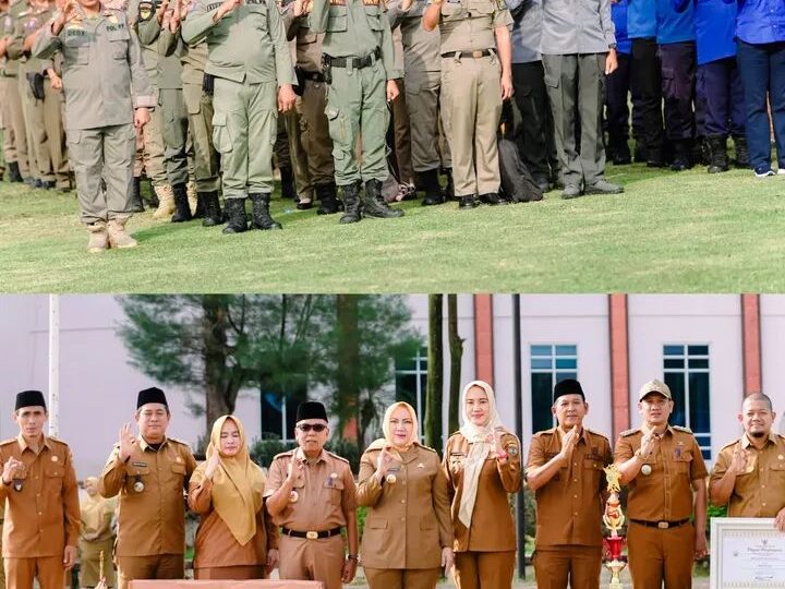 Bupati Musi Rawas,Hj Ratna Machmud ,Berikan Penghargaan Pemenang Lomba Perilaku Hidup Bersih dan Sehat (PHBS)