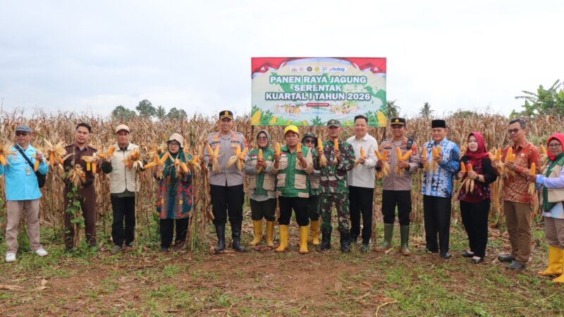 Polres Musi Rawas Bersama Stakeholder Gelar Zoom Meeting Panen Raya Jagung Kuartal IV 2025 di Desa Suro