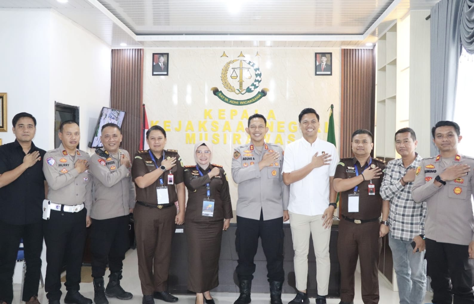 Perkuat Sinergitas Dalam Penegakan Hukum, Kapolres Musi Rawas Silaturahmi Sekaligus Kunjungan Kerja ke Kepala Kejaksaan Negeri Musi Rawas