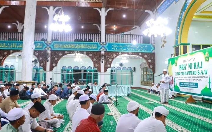 Bupati Anwar Sadat Hadiri Peringatan Isra Mi’raj 1447 H di Masjid Agung Al Istiqomah Kuala Tungkal
