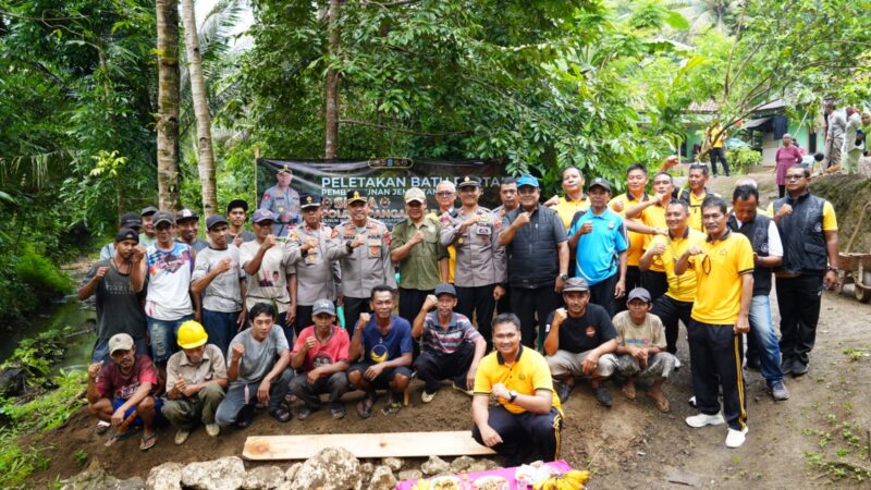 Dari Kepedulian hingga Aksi Nyata, Polres Pangandaran Bangun Jembatan untuk 400 Pelajar dan Masyarakat