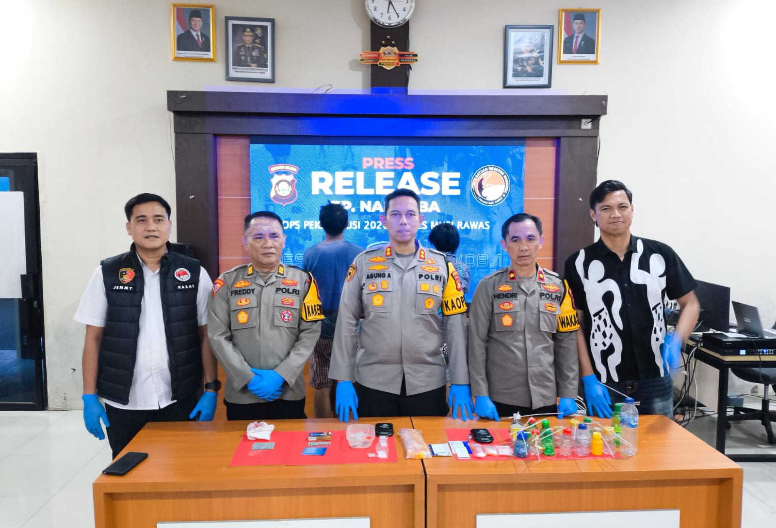 Operasi Pekat Tahun 2026 Jelang Ramadhan, Kapolres Musi Rawas Pimpin Penggrebekan di Desa Tanah Periuk