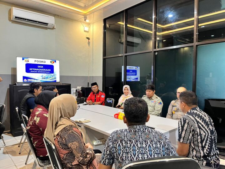 Audiensi dan Sosialisasi Serikat Buruh Bersama Polda Gorontalo Perkuat Sinergi Penanganan Masalah Ketenagakerjaan  ‎