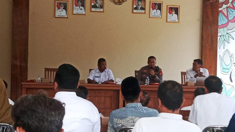 Tekankan Transparansi dan Akuntabilitas Dana Desa , Pemerintah Kecamatan Parigi Gelar Rakor