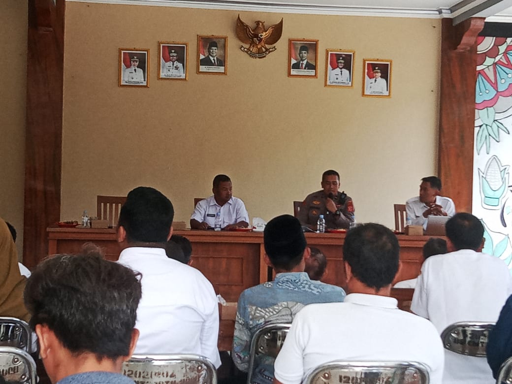 Tekankan Transparansi dan Akuntabilitas Dana Desa , Pemerintah Kecamatan Parigi Gelar Rakor