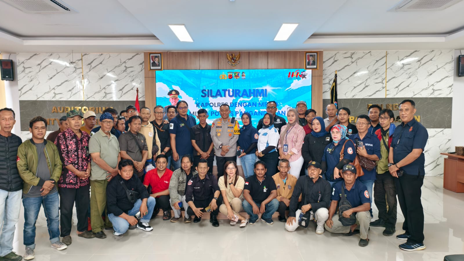 Kapolres pangandaran Gelar Silaturahmi Bersama Awak Media