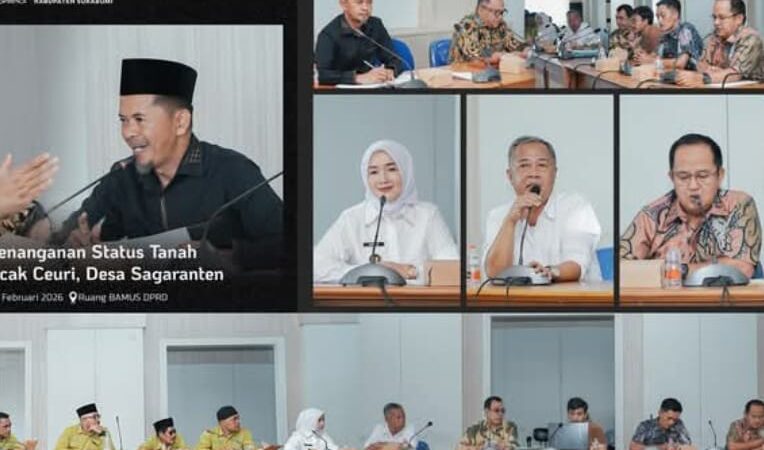 Ketua DPRD Kabupaten Sukabumi Pimpin Audiensi mengenai penanganan status tanah di Kampung Puncak Ceuri, Desa Sagaranten
