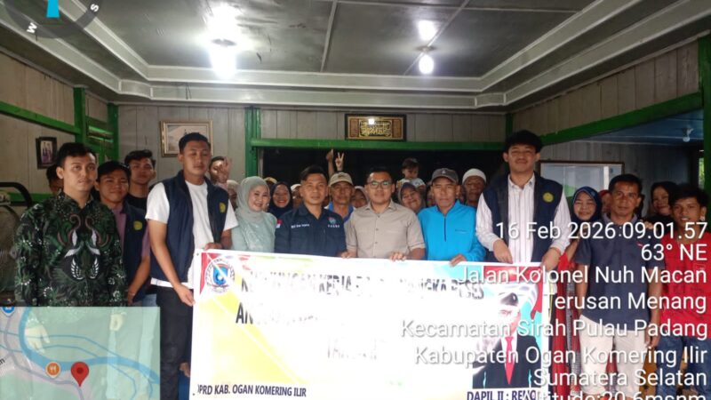 Reno Anggota DPRD OKI Serap Aspirasi Warga Desa Terusan Menang