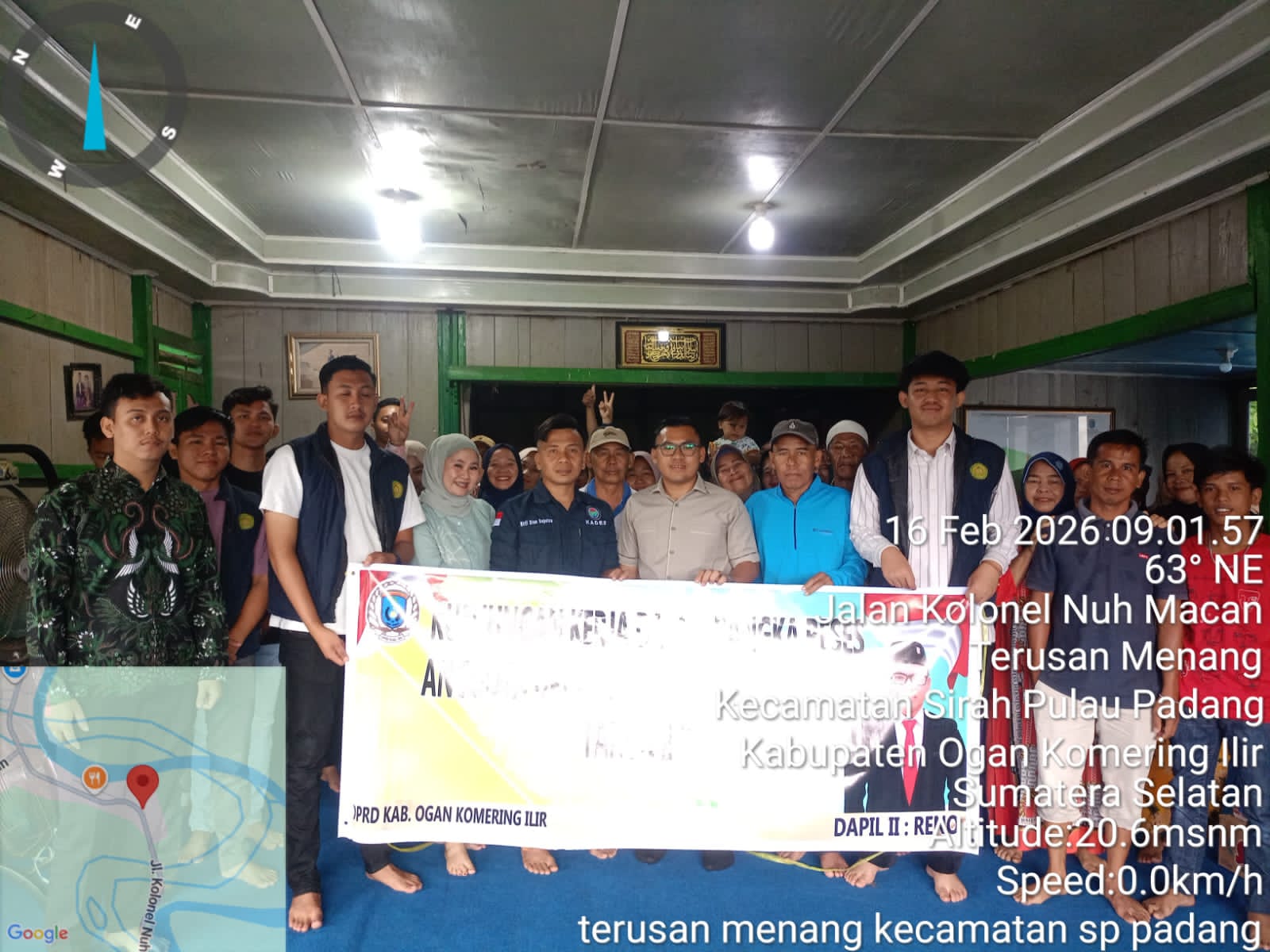 Reno Anggota DPRD OKI Serap Aspirasi Warga Desa Terusan Menang