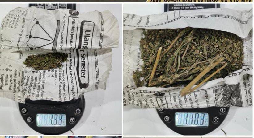 Tim Opsnal Satres Narkoba Polres Lubuk Linggau Berhasil Amankan Pemuda berinisial SR (21) yang kedapatan membawa narkotika jenis ganja di kawasan Kelurahan Ulak Surung