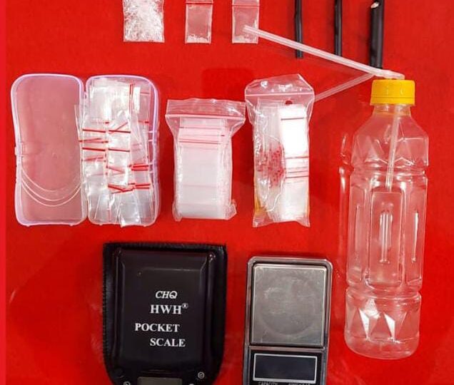 Tertangkap Basah Saat Menimbang Barang Haram , Warga Siring Agung Berhasil Ditangkap Satres narkoba Polres Lubuklinggau 