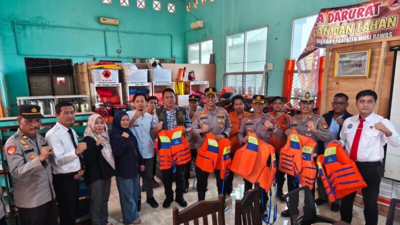 Kapolres Musi Rawas Kunjungi BPBD, Bahas Kesiapan Penanggulangan Bencana Jelang Idul Fitri