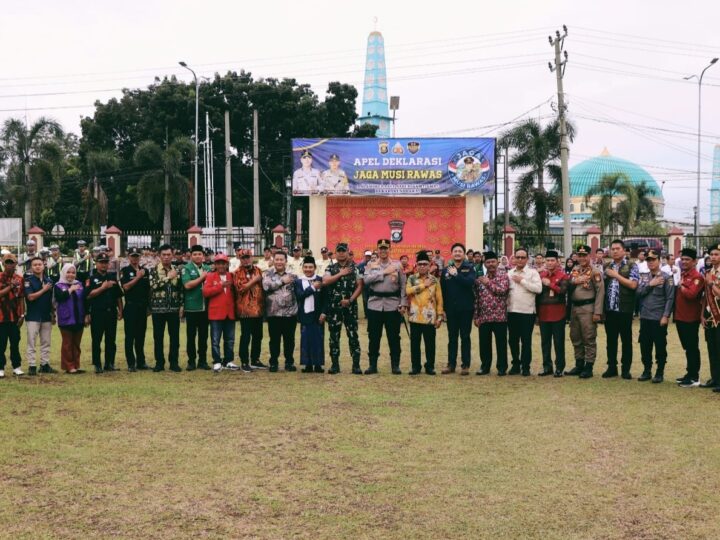 Tingkatkan Situasi Kamtibmas, Polres Musi Rawas Bersama Forkompinda dan Intansi Terkait Gelar Apel Deklarasi Jaga Musi Rawas 