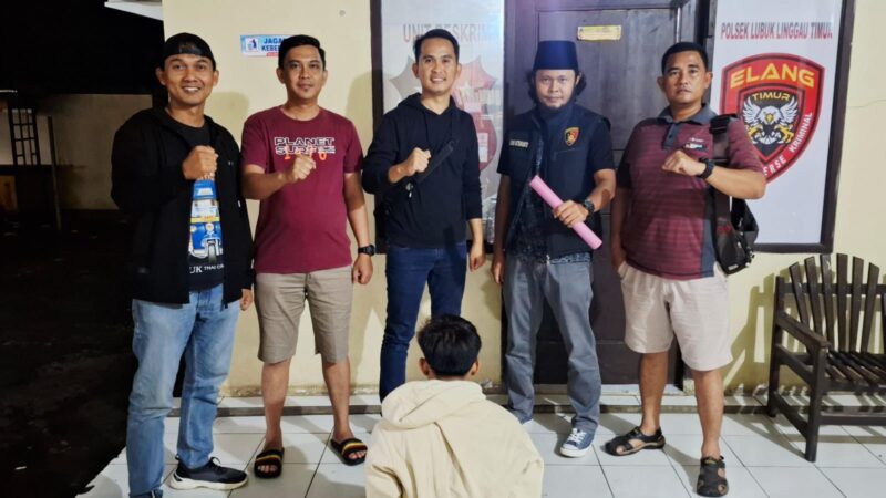 Tim Elang Polsek Lubuk Linggau Timur 1,Tangkap Remaja kasus Pencurian Motor di Depan Eks kompi
