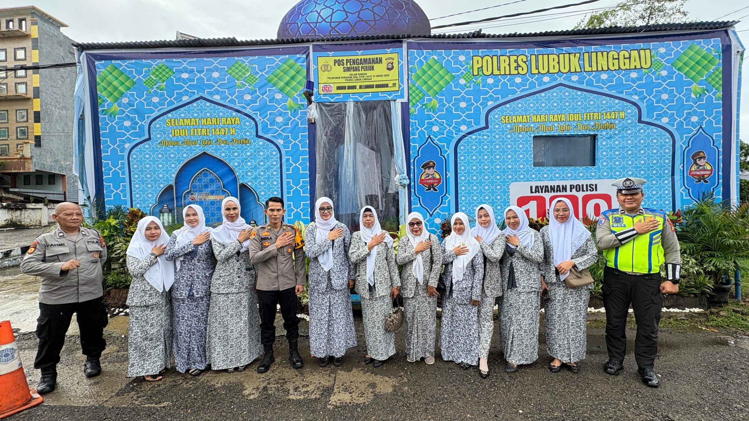 IBI LUBUK LINGGAU MENGHADIRI DI POSPAM UNTUK MEMBERI SPORT DUKUNGAN KEPADA PETUGAS DI POSPAM